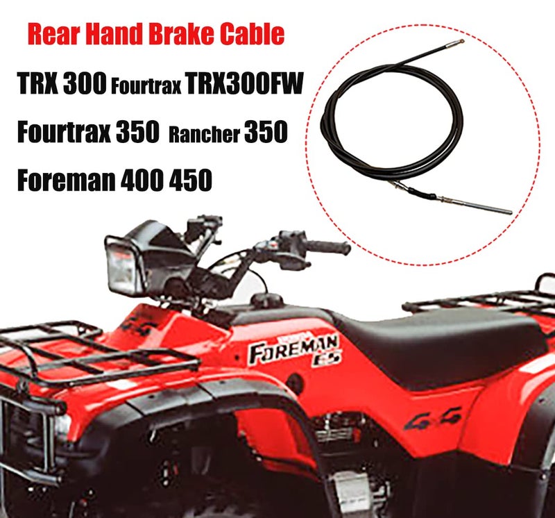 Aniro Moto Rear Hand Brake Cable Replace for Honda TRX 300 Fourtrax TRX300FW Fourtrax 350 Foreman 400 450 Rancher 350 4X4 ATV - Image 4